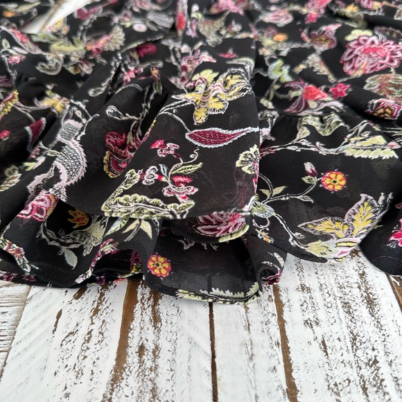 Cinq à Sept Daija paisley print long sleeve dress, Size 0 - Picture 4 of 7